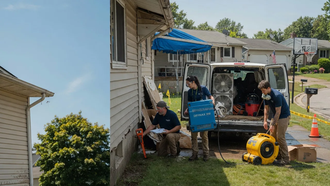 Ceiling Leak Cleanup in Clarksville, OH near me